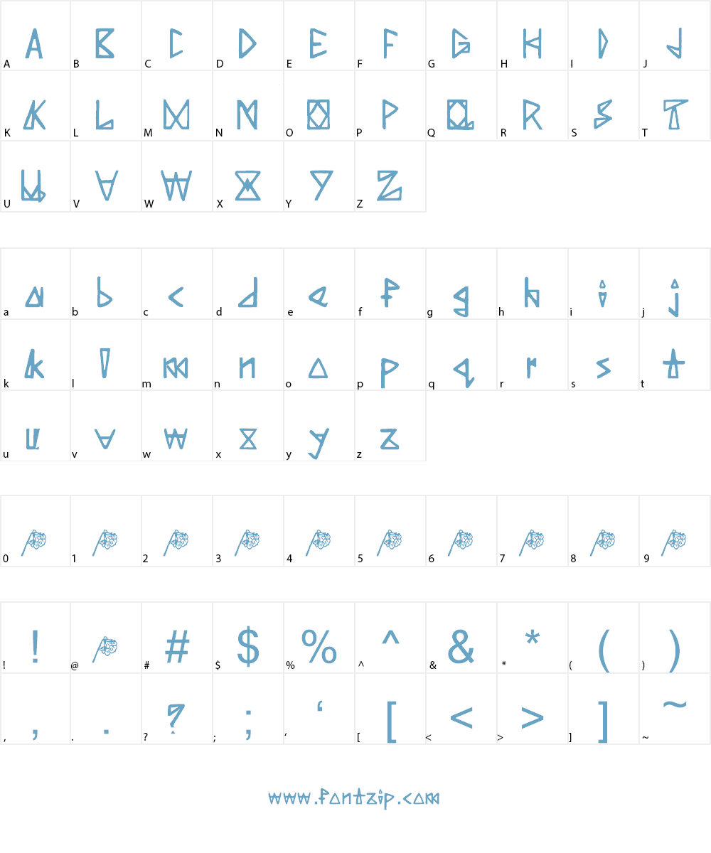 Making My Point Demo Font Character